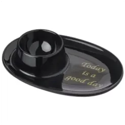 ICA Äggkopp Svart Melamin