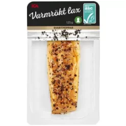 ICA Varmrökt Lax Peppar 125g