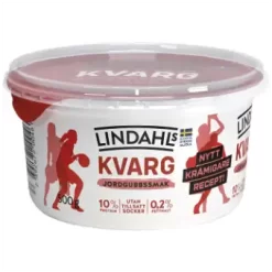 Lindahls Kvarg Jordgubb 500g Lindahls