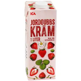 ICA Jordgubbskräm 3 ICA Jordgubbskräm
