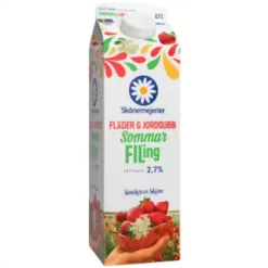 Skånemejerier Sommarfil Fläder & Jordgubb 1000g