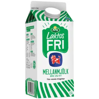 Arla Ko Laktosfri Mellan Mjölk 1,5l 3 Arla Ko Laktosfri Mellan Mjölk 1,5l