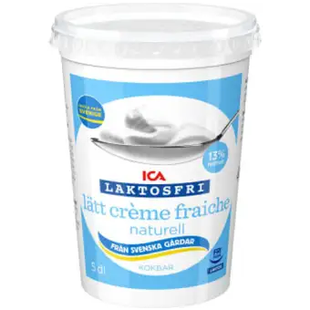 ICA Lätt Crème Fraiche Laktosfri 500ml 3 ICA Lätt Crème Fraiche Laktosfri 500ml