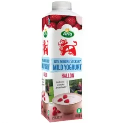 Arla Ko Mild Yoghurt Hallon 1,5% Lättsockrad 1000g