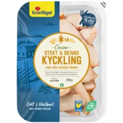 KRONFåGEL Minut Kyckling Stekt & Skivad Ceasarsmak 200g