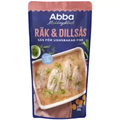 Abba Räk & Dillsås För Ugnsbakad Torsk