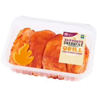 ICA GOTT LIV Snabbfilé BBQ 600g 3 ICA GOTT LIV Snabbfilé BBQ 600g