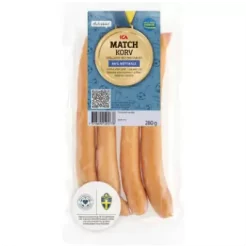 ICA Grillkorv Matchkorv Med Mästarost 280g