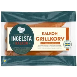 Ingelsta Kalkon Grillkorv Kalkon Tjock