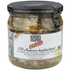 Klädesholmen OP. Andersson-kryddad Löksill 420g