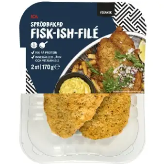 ICA Fisk-ish-filé Sprödbakad 170g 3 ICA Fisk-ish-filé Sprödbakad 170g