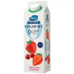Valio Yoghurt 0% Jordgubb Körsbär Laktosfri 1000g