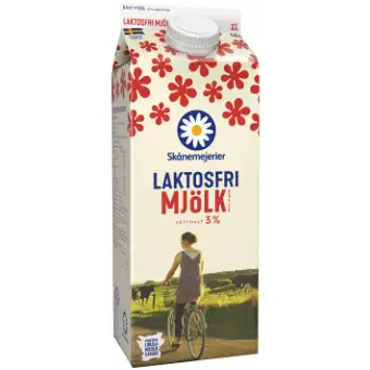 Skånemejerier Laktosfri Mjölk 3% 3 Skånemejerier Laktosfri Mjölk 3%