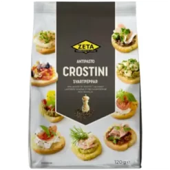 Zeta Crostini Svartpeppar 120g