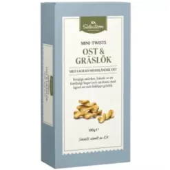 ICA Selection Kex Mini Twist Ost & Gräslök 100g