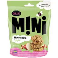 Gille Mini Havrekrisp Äpple 110 G