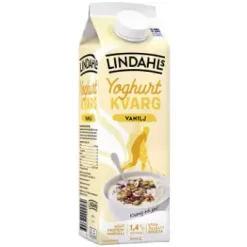Lindahls Yoghurtkvarg Vanilj 1l