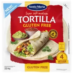 Santa Maria Tortilla Glutenfri 4-p 224g
