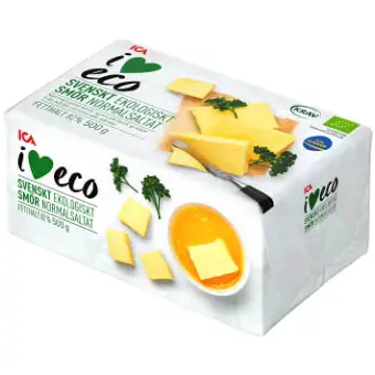 ICA I Love Eco Smör 500g KRAV 3 ICA I Love Eco Smör 500g KRAV