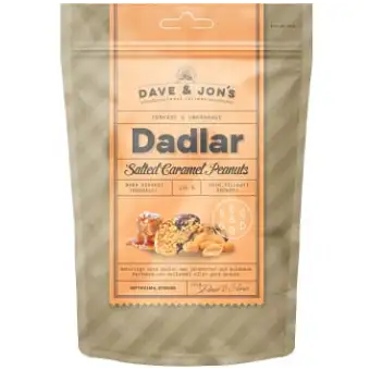 DAVE & JON'S Dadlar Salted Caramel Peanuts 125g 3 DAVE & JON'S Dadlar Salted Caramel Peanuts 125g