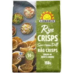 Linkosuo Rågchips Sourcream & Dill 150g Surdeg