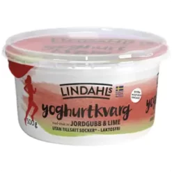 Lindahls Yoghurtkvarg Jordgubb & Lime Laktosfri 500g