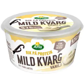 ARLA Kvarg Vanilj Mild Laktosfri 0,2% 450g 3 ARLA Kvarg Vanilj Mild Laktosfri 0,2% 450g