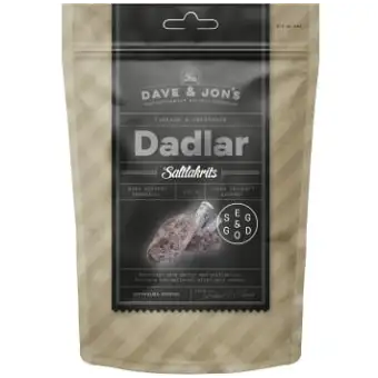 DAVE & JON'S Dadlar Saltlakrits 125g 3 DAVE & JON'S Dadlar Saltlakrits 125g