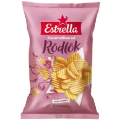 Estrella Chips Karamelliserad Rödlök 275g