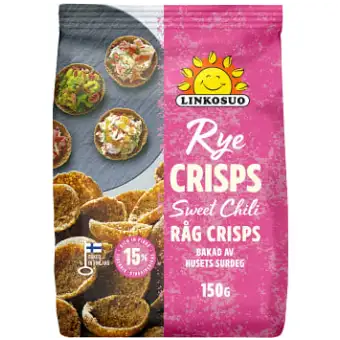 Linkosuo Rågchips Sweet Chili 3 Linkosuo Rågchips Sweet Chili