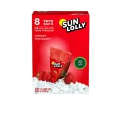 SUN LOLLY Isglass Jordgubb Ej Fryst 8pcs 480ml