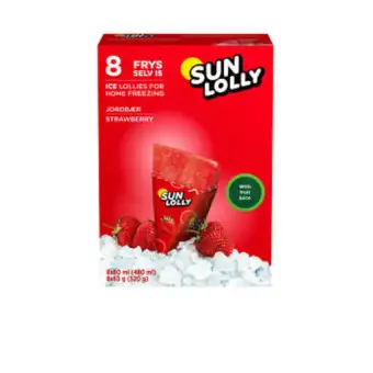 SUN LOLLY Isglass Jordgubb Ej Fryst 8pcs 480ml 3 SUN LOLLY Isglass Jordgubb Ej Fryst 8pcs 480ml