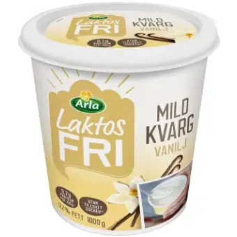Arla Köket Kvarg Mild Vanilj Laktosfri 1000g 3 Arla Köket Kvarg Mild Vanilj Laktosfri 1000g