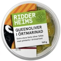 Ridderheims Queenoliver I örtmarinad 160g