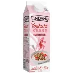 Lindahls Yoghurtkvarg Jordgubb 1,4% 1000g