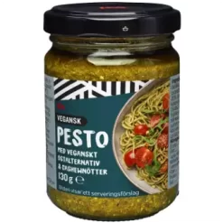 ICA Pesto Basilika Med Vegansk Ost 130g